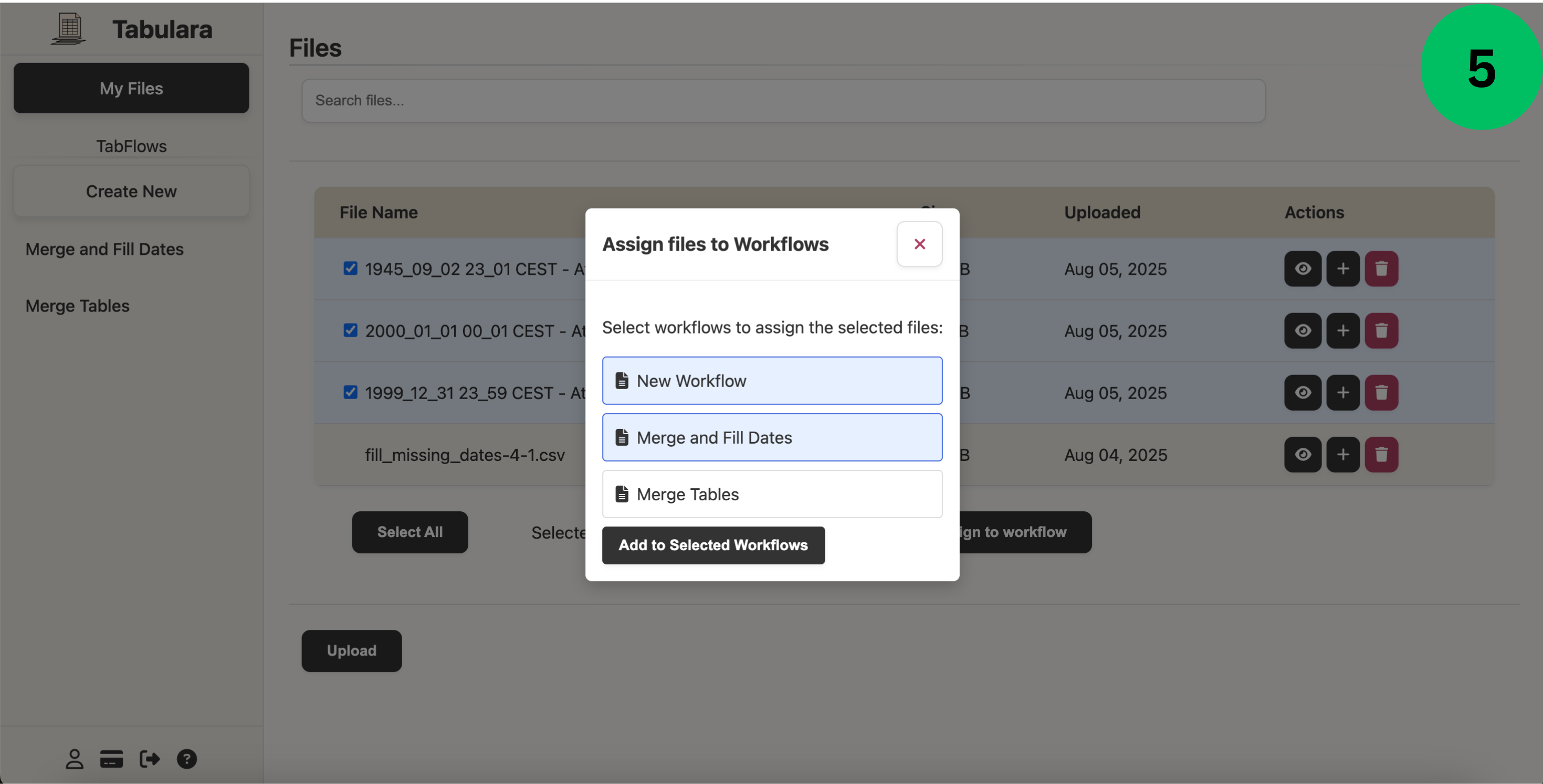 File selection dialog